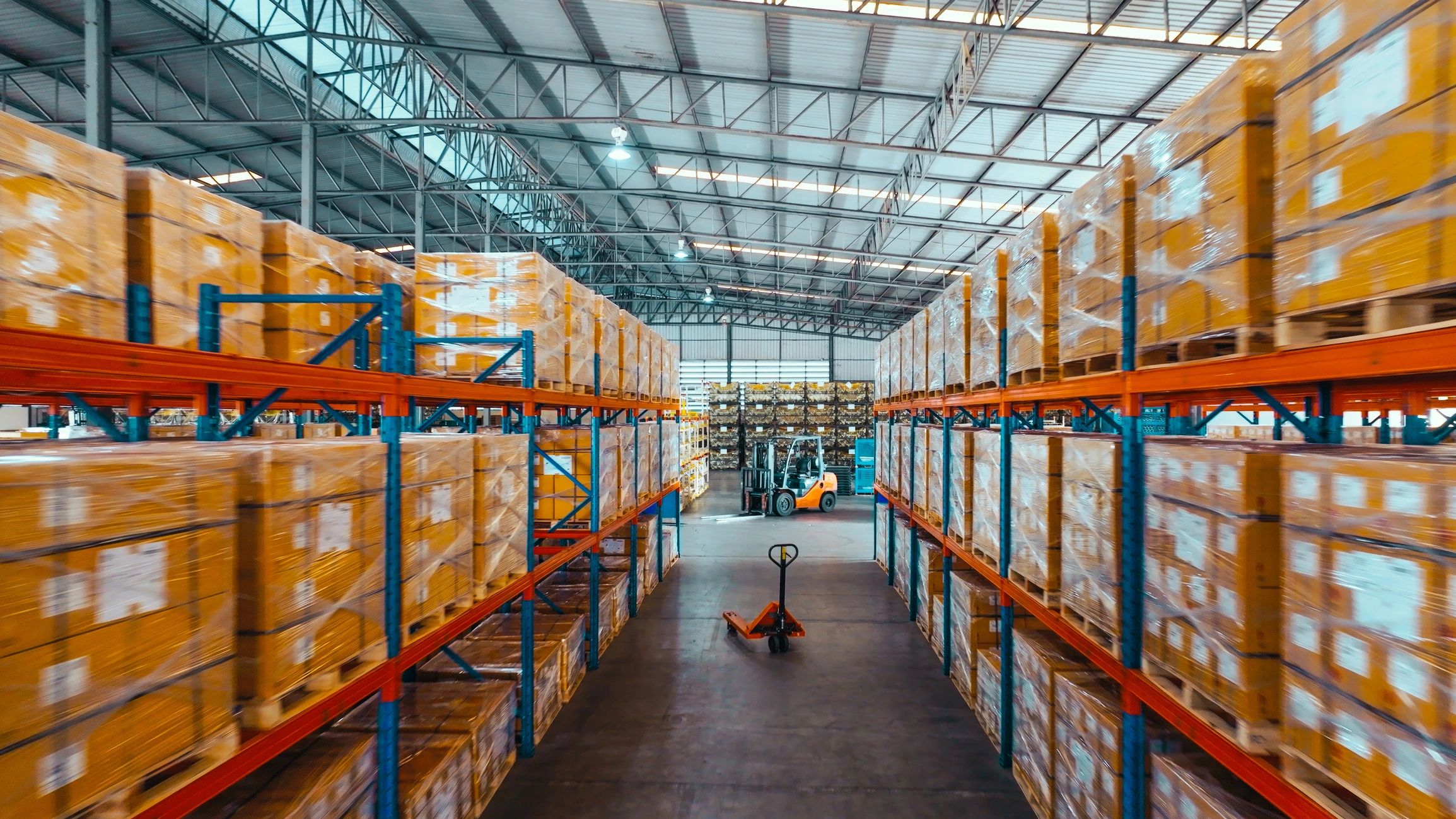 Warehouse inventory environment representing production support