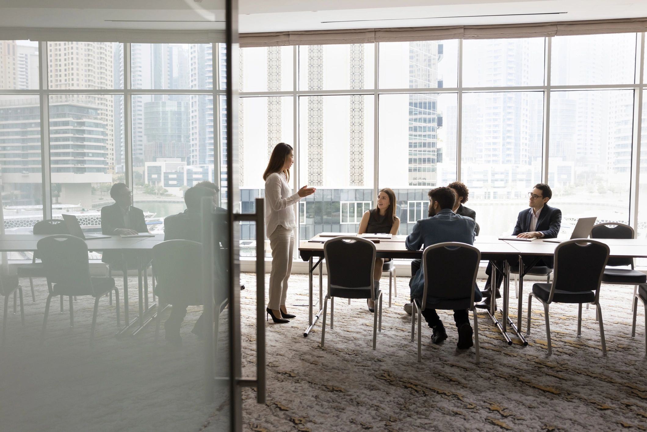 Consulting team in strategy meeting